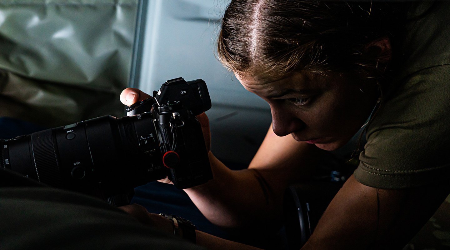 airman taking photographs