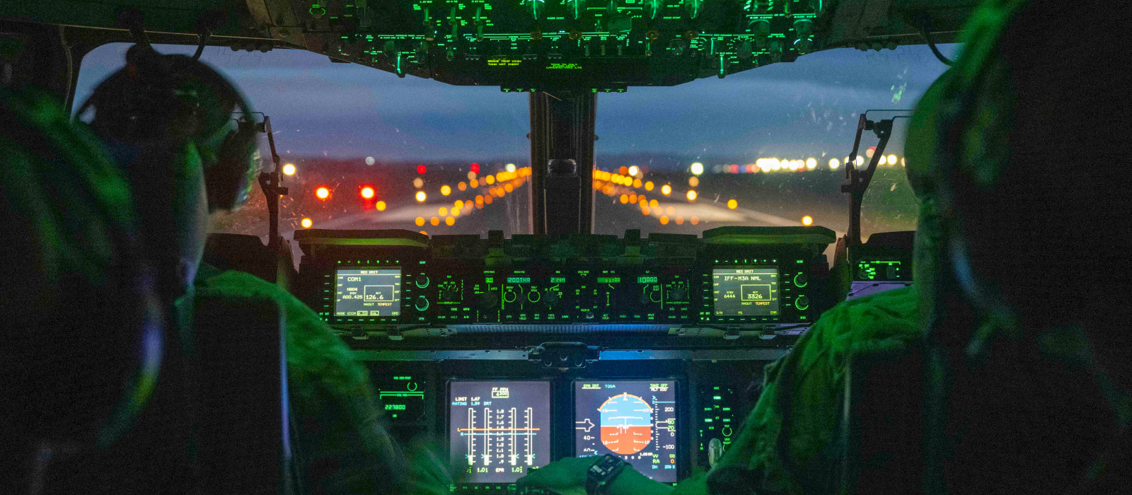 airmen in cockpit