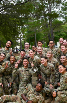 a group of airmen posing for pictures