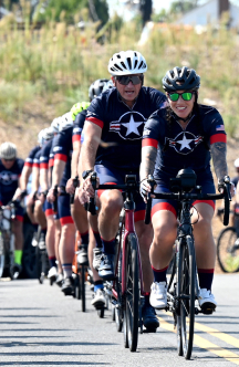 airmen wearing airforce cycling gear