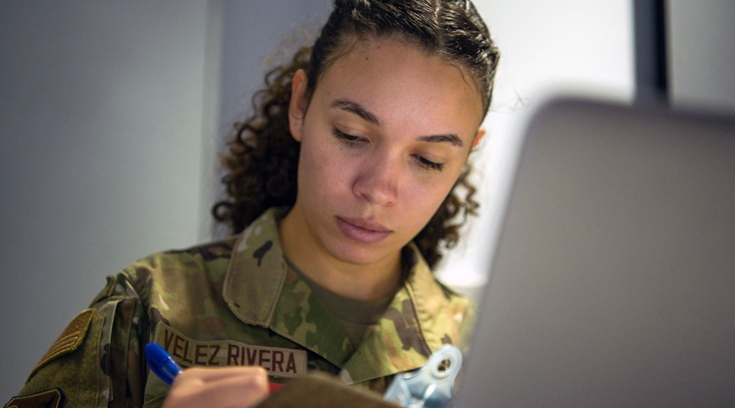 airman writing 