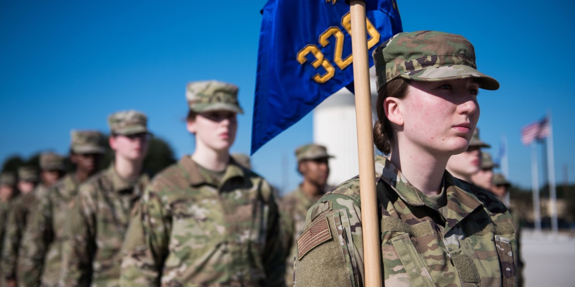 airmen in formation