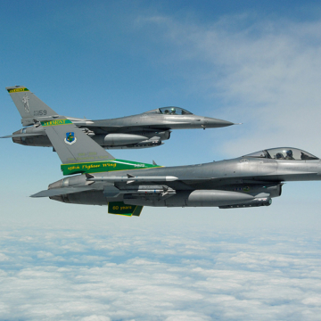 Air National Guard fighter jets flying over Vermont