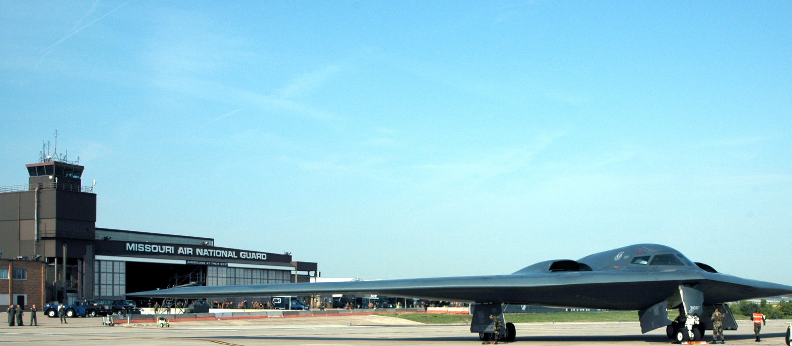 Air National Guard plane on Missouri tarmac