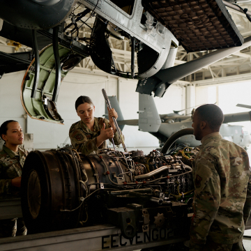 maintainers working on an engine